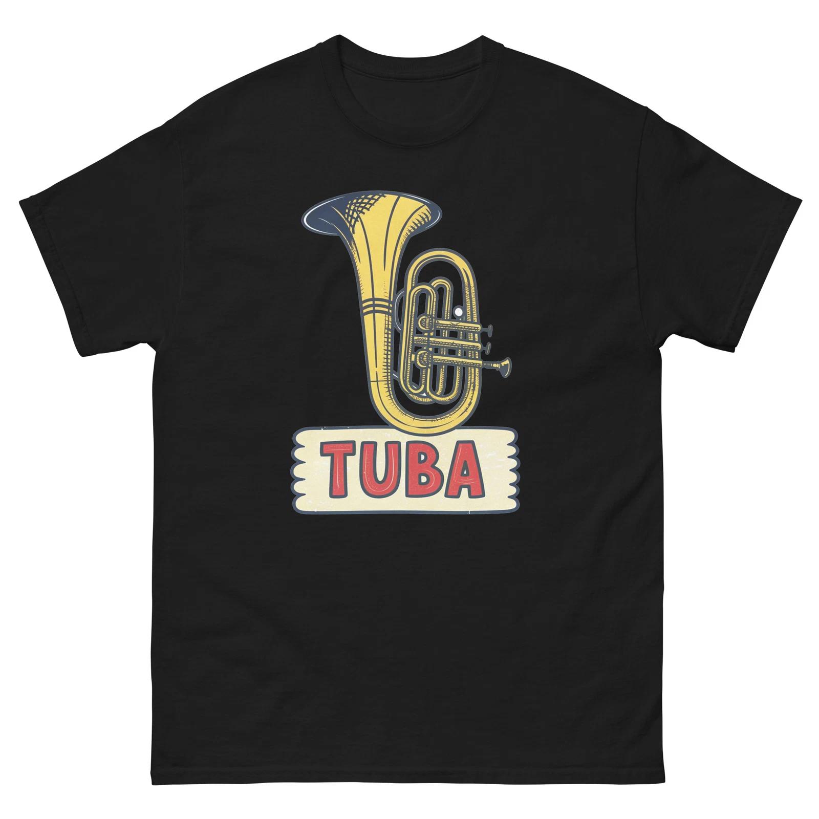 Tuba Musical Instrument Illustration T-Shirt L