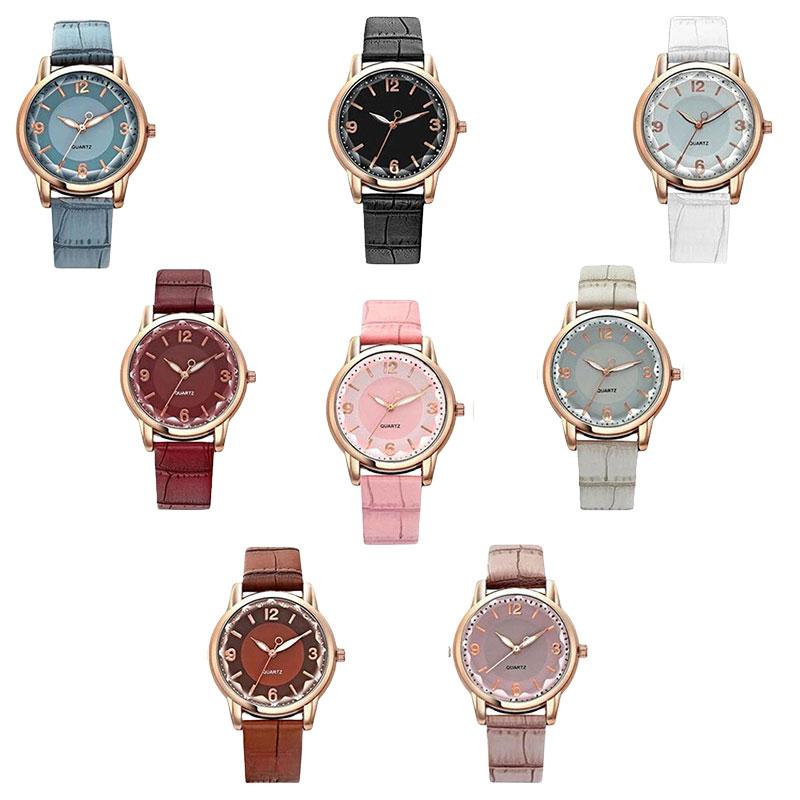 Womens Quartz Versatile Wristwatch Jewelry Gifts Elegant Ladies Watch Casual