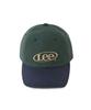 LEE Vintage Logo Suede Color Block Ball Cap Dark Fine