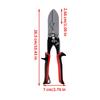 Duct Crimper Heavy Duty 5-Cutter Bender Downspouts Crimper Gutter Hand Tools For Stove Pipes Ductworks Electrical System House