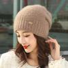 Squirrel Fleece Hat Stack Hat New Autumn and Winter Hat Women's Winter Wool Hand-woven Hat Versatile Outdoor