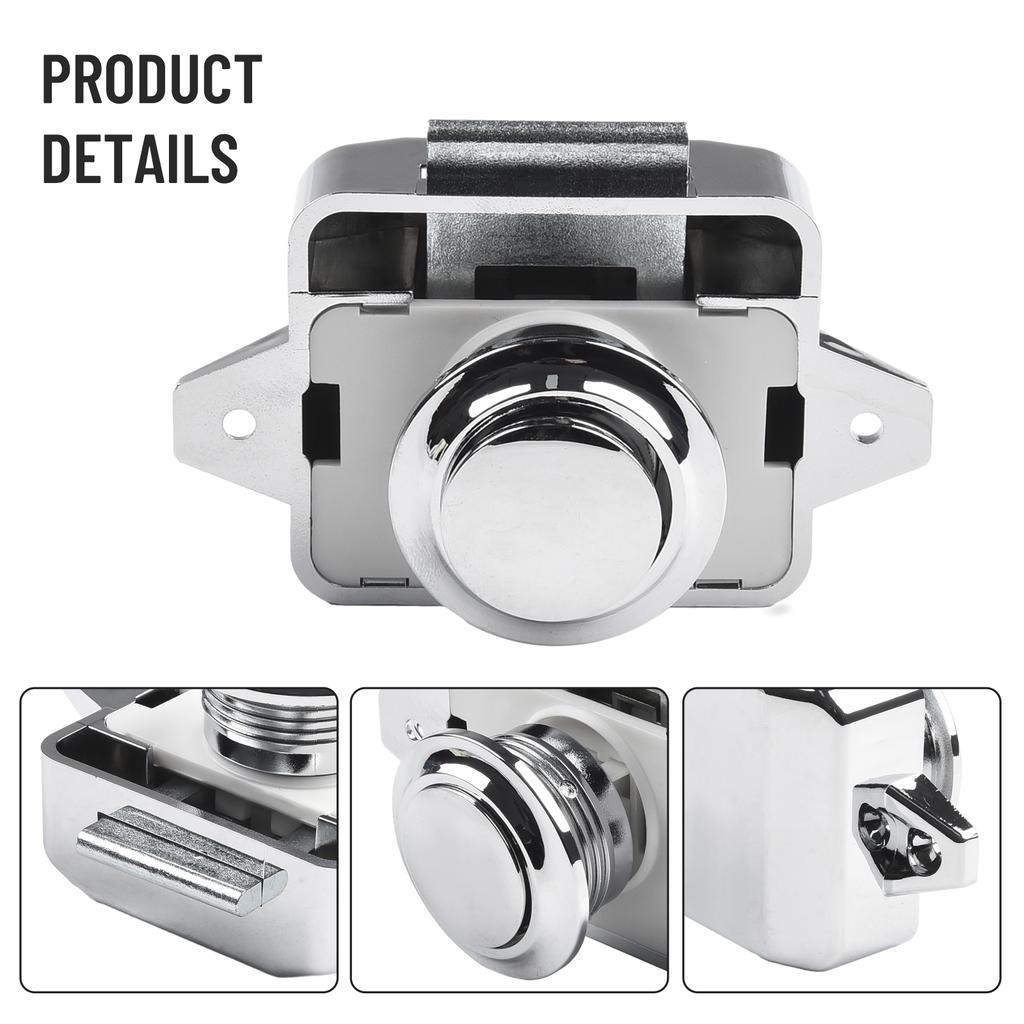 Attachment High Quality Practical Accessories Button Catch Lock Yacht Boat Button Cupboard Door Furniture L-shaped Plate