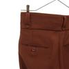 SHIKITARI Pintuck Mega Flare Slacks pants S Brown Women Used