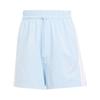 Women's Essentials 3 Stripes Cotton Shorts Glow Blue/White JD0911