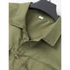 Camicia Estiva alla Moda da Uomo con Doppia Tasca - Camicia Casual Sportiva da Uomo con Bottoni a Maniche Corte