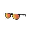 Ray-Ban Colorful Mirror Reflective Square Sunglasses Men Sunglasses Black 0RJ9052SF-100S6Q