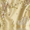 European Style Wall Mural Luxury Golden Flower Jewelry Wallpaper Living Room 3d Mural Home Decor