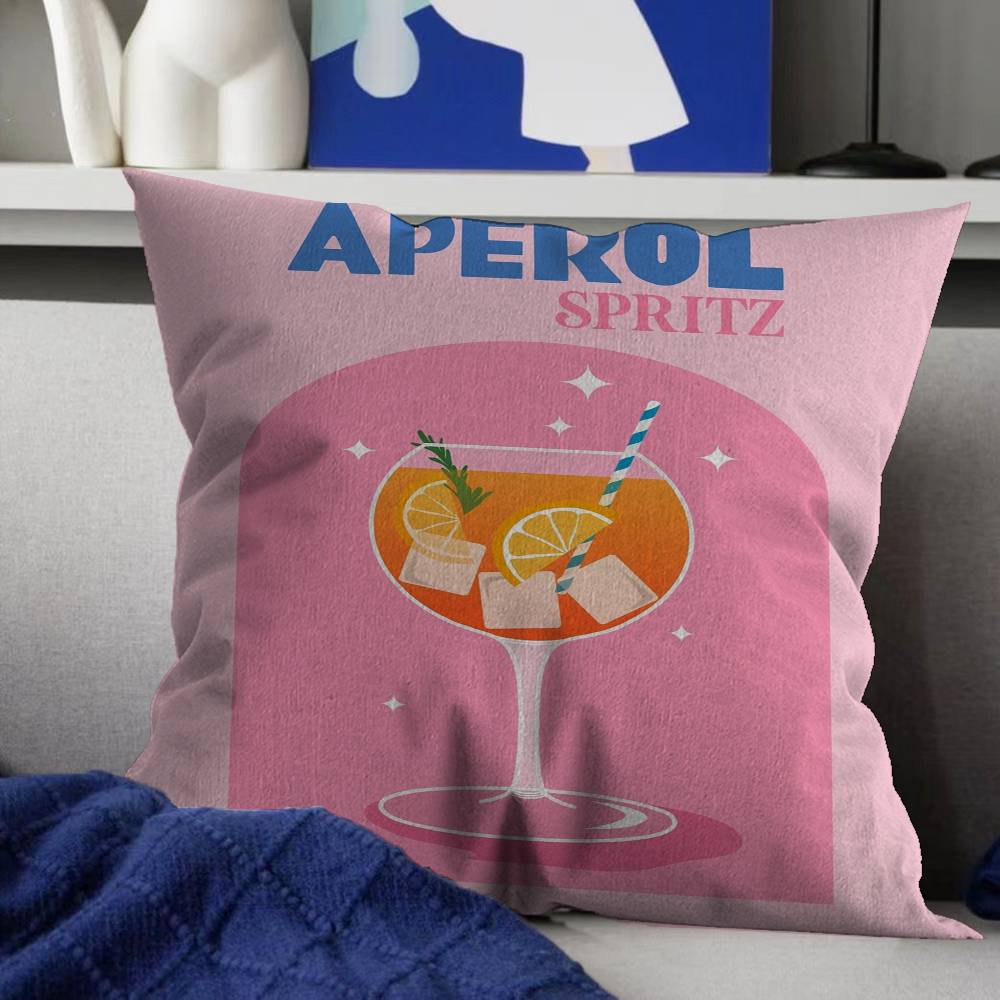 

Красочный коктейльный напиток Безрамная наволочка мультяшный подарок Наволочка для подушки Спальня Дом Диван Кресло Декор сиденья наволочка 12x12Inch
