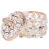 Iron Crystal Jewelry Box Electroplated Gold Jewelry Organizer Box  Women Jewelry Storage