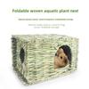 Foldable Water Grass Nest for Rabbits, Chinchillas, Guinea Pigs, and Dwarf Rabbits - Large Grass Mat Pet House