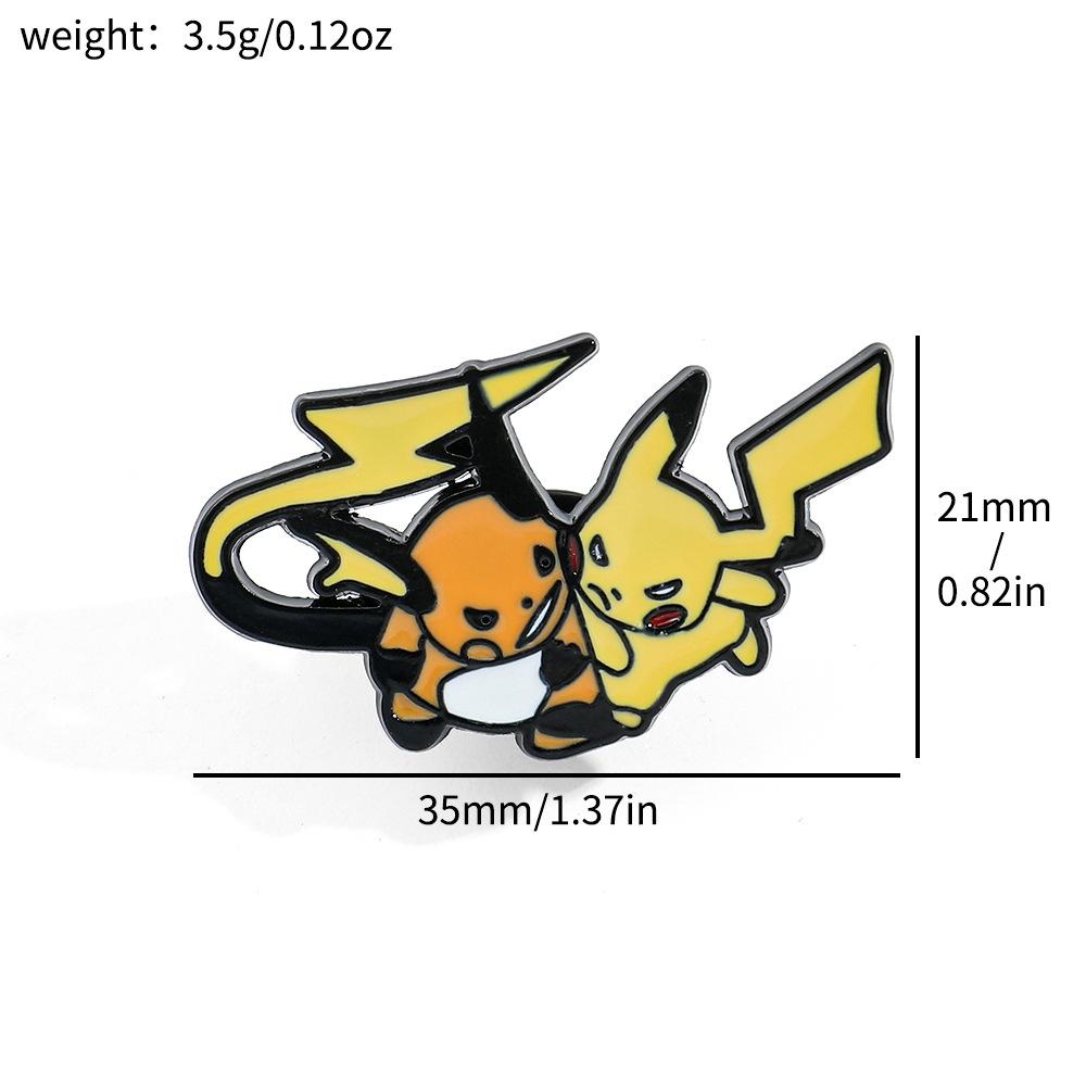 Japanese personality creative Pikachu brooch Reichu Pokémon Pokémon badge accessories