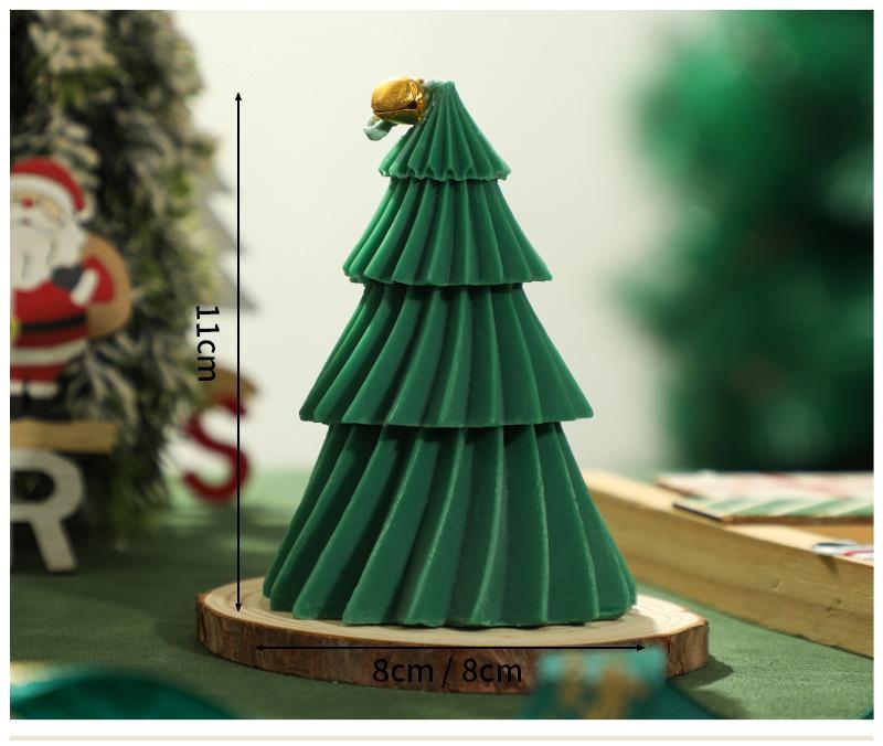 Kerstboom Kaars & Vorm Set DIY Siliconen Mallen voor Kaarsen Zeep Gips Vakantiecadeaus met Afgewerkte Kaarsen