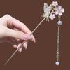 Fashion Pearl Tassel Hair Stick For Women Alloy Hair Chopstick Hair Accessories Luxury Romantic Hairpins Girls Gift