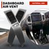 1 Pair Black and Silver ABS Car A/C Vent Panel
