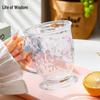 Floral Bow Large Capacity Glass Cup with Handle