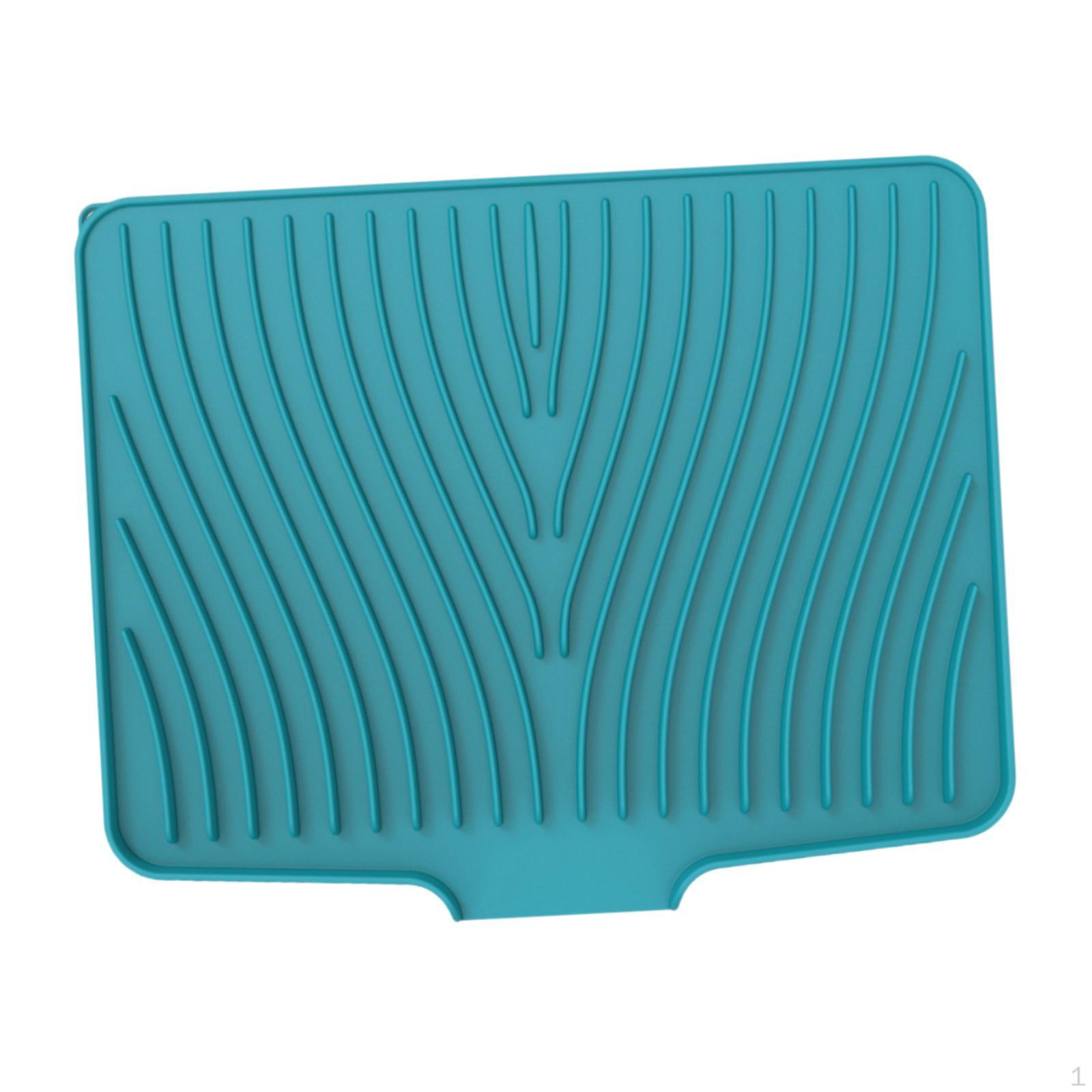 

Коврик для сушки посуды для кухонной мойки, защитный коврик для столешницы, дренажная подкладка для посуды зелёный