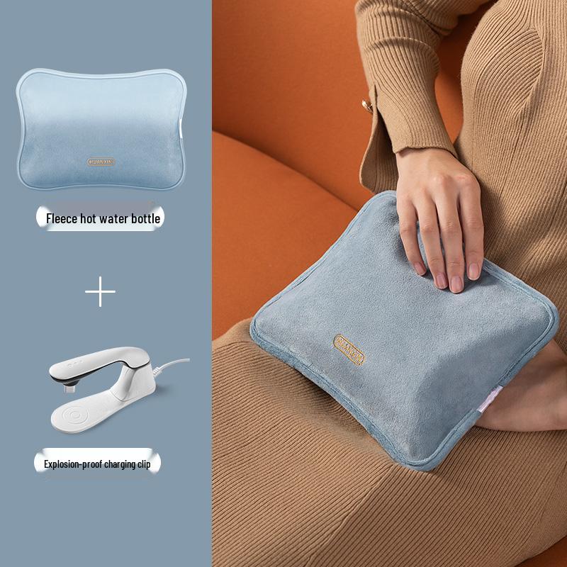

2025 New Explosion-Proof Rechargeable Electric Hot Water Bottle & Hand Warmer for Girls