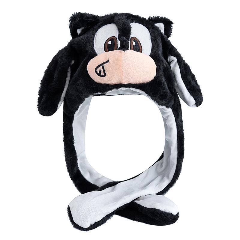 Neuer Stil Niedliche Stitch Ohren-Bewegungs-Plüschhut Damen Mädchen Lustige Kappe Kaninchenohren Winter Süßer Plüschhut Geschenke