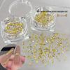 Cross-Border Mini Marquise-Cut Rhinestone & Golden Yellow Zircon Nail Art Jewelry