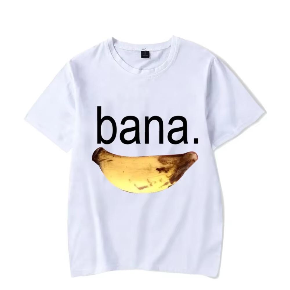 Brand Men's T-shirt Banana Funny Cursed Printing Summer Tshirts Oversized Unisex Tshirt O-neck Men T-shirt Male Tops Camiseta