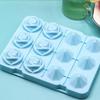 Rose Shaped Silicone Ice Cube Tray 12-Cavity Flexible Ice Mold for Diamond Ice Cubes Easy-Release Dishwasher Safe Ice Maker for Cocktails Whiskey