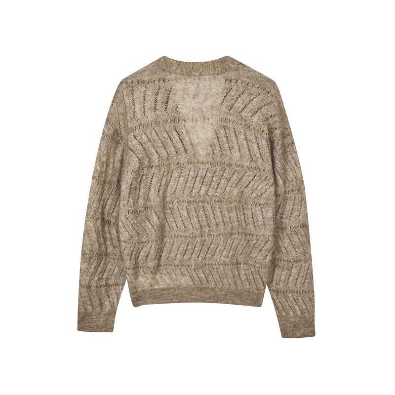 LESS 2024 Autumn V-Neck Cardigan Sweater