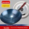 Handmade Non-Stick Iron Wok: Pre-Seasoned, Thickened, Uncoated, Ready for Cooking