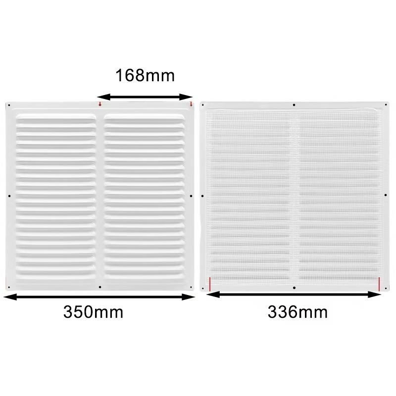 Ventilation Grille Grille Cover With Mesh Epoxy Coated Erosion Resistant Long-lasting Performance Rust Resistant