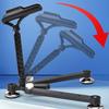 Foldable Ice Fishing Rod Holder with Bell & Flag - Adjustable Ice Auger-Compatible Bracket Portable Winter Fishing Accessories