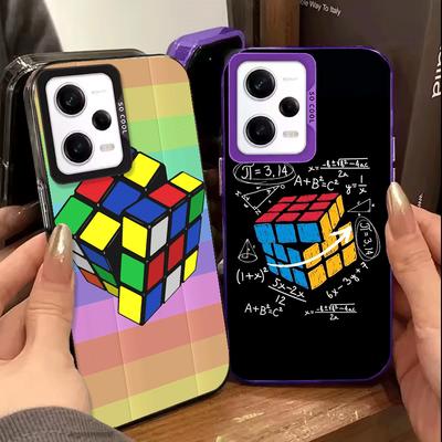 Rubik Cube Formula Spoofs Math Soft Phone Case for Xiaomi Redmi Note 13 14 15 Pro Plus 12S 12 11S 11 11T 10S 10 Shockproof Cover