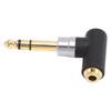 4.4mm To 6.35mm Adapter Right Angle 4.4mm Female To 6.35mm Male Jack Stereo Adapter for Guitar Amplifier
