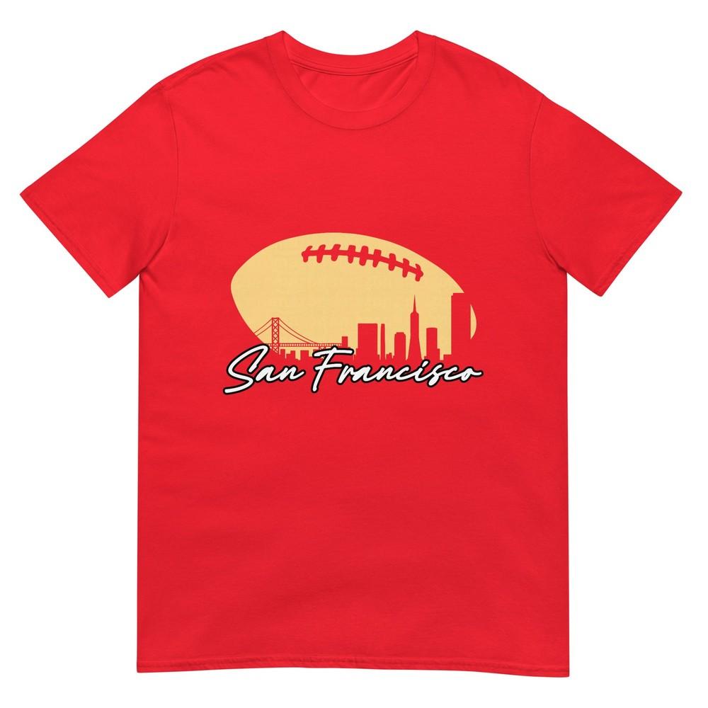 Football Outline Of Your City San Fran Tshirt S