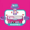 36 luxury fashion makeup and styling sets for kids with luggage, hairdryer, brushes, lipstick, mirror and bobby pins