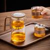 Magnetic Elegant Cup Brewing Teapot Full Glass Household One-click Tea Separation Brewing Teapot Tea Set