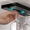 Küchenschrank Bohrloser Halter Weinglasregal Multifunktions-Klassifizierung Stielglasbecher Organizer Hängender Halter Ablage