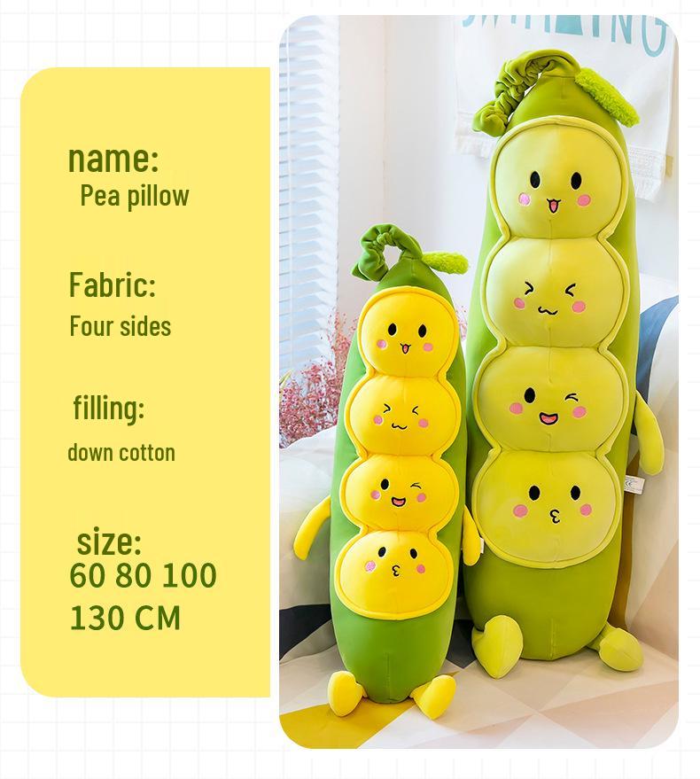 Long Plush Pea Caterpillar Doll - Perfect for Sleeping & Birthday Gifts for Girls