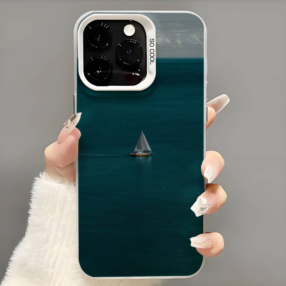 Sailing Boat  Phone Case  Phone Case For iPhone 14 16 15 11 12 13 Pro Max Mini Plus Shockproof Cover