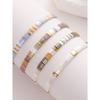 Mlgm Personalized Japanese Tila Bead Handmade Bracelet Ins European and American Bohemian Style Simple and Unique Niche Bracelet