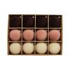 12pc Christmas Velvet Flocked Fibers Round Ball Ornament Creative DIY Christmas Ball Wreath and Christmas Tree Decoration