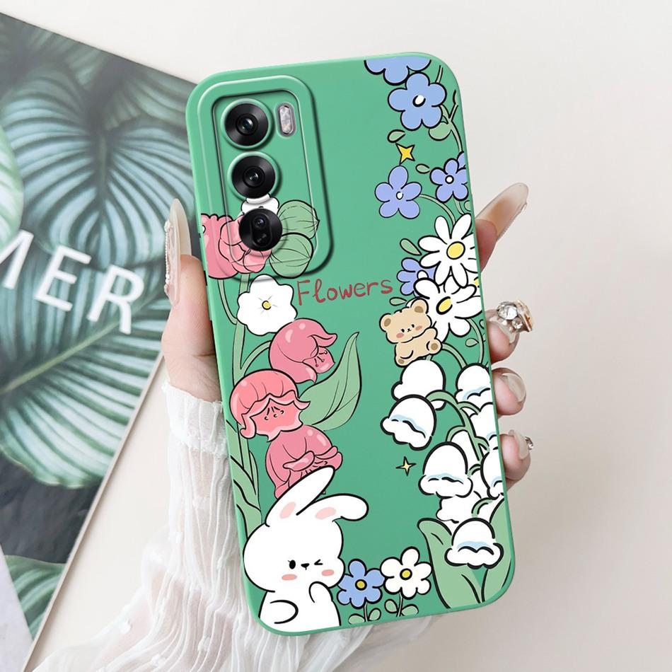 For OPPO Reno12 12Pro Elegant Butterfly Floral Phone Case For Oppo Reno12 Pro Reno 12 5G CPH2625 CPH2629 Soft Silicone Cases