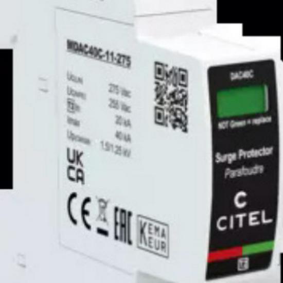 

Citel DS131RS-230 Surge Protector: 2nd Level Lightning & Electric Shock Protection.