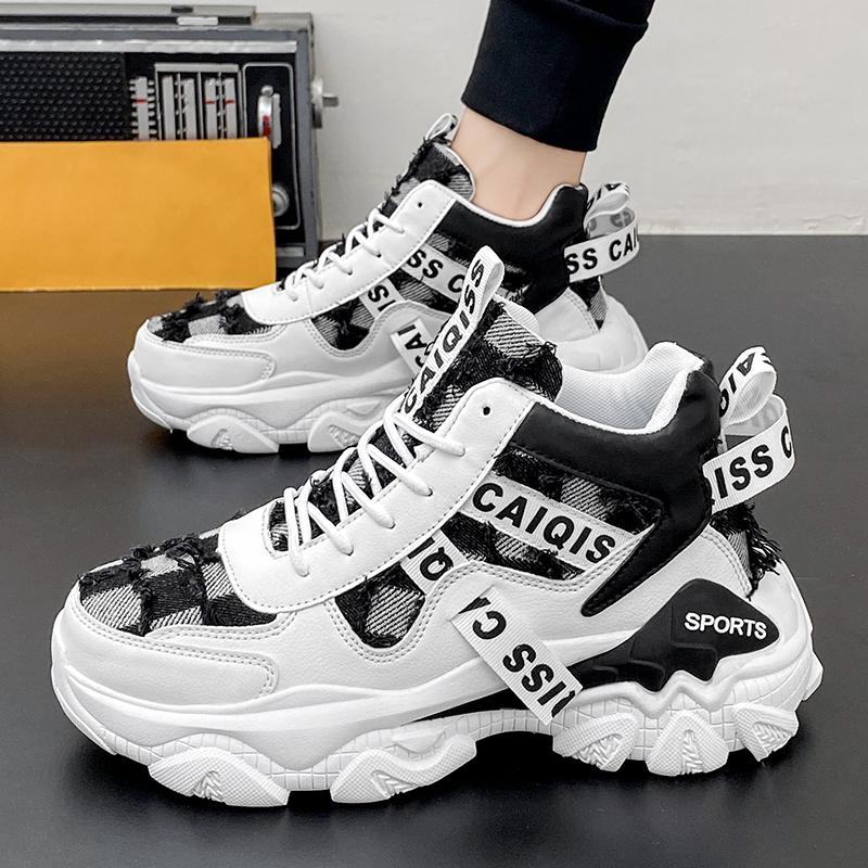 Autumn and winter new high-top sports and leisure height-increasing dad trendy shoes