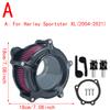 RSD Turbine Clarion Air Cleaner Matte Black Intake Filter For Harley Sportster Iron Softail FXSTF Touring FLHRC FLHTC Dyna FXDC