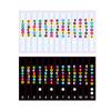 2pcs Guitar Fretboard Stickers Fretboard Note Decals Musical Scale Label for 6 string Acoustic Electric Guitar