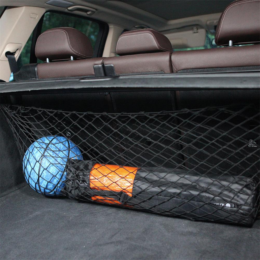 90x40cm Elastic Nylon Net Rear Trunk Luggage Storage For Car SUV Cargo Holder Organizer Parts Accessories