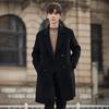 Autumn Double-sided Cashmere Jacket Medium and Long High-end Woolen Coat Men's Short Trench Coat Handsome Winter Wear