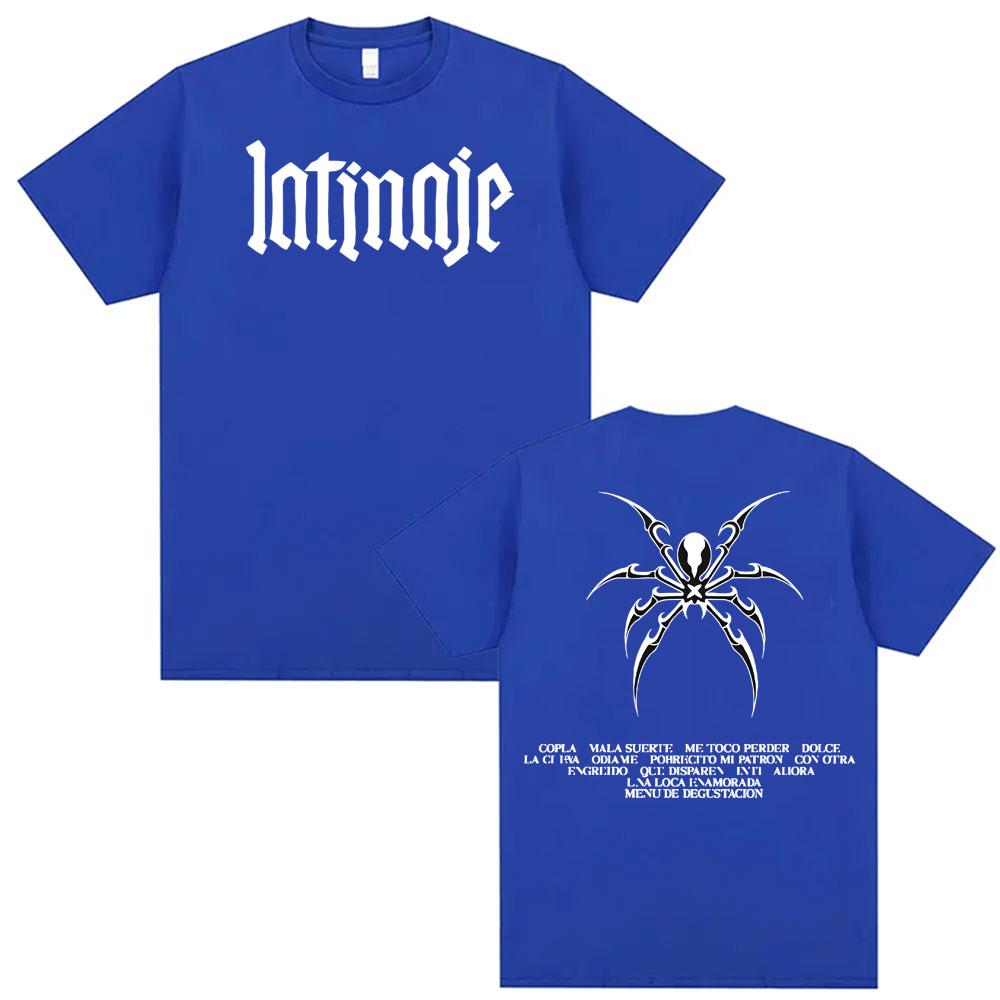 Singer CAZZU Latinaje Album Tour Tshirt Unisex Women Fashion Aesthetic Short Sleeve T Shirts Summer High Quality Tops Unisex