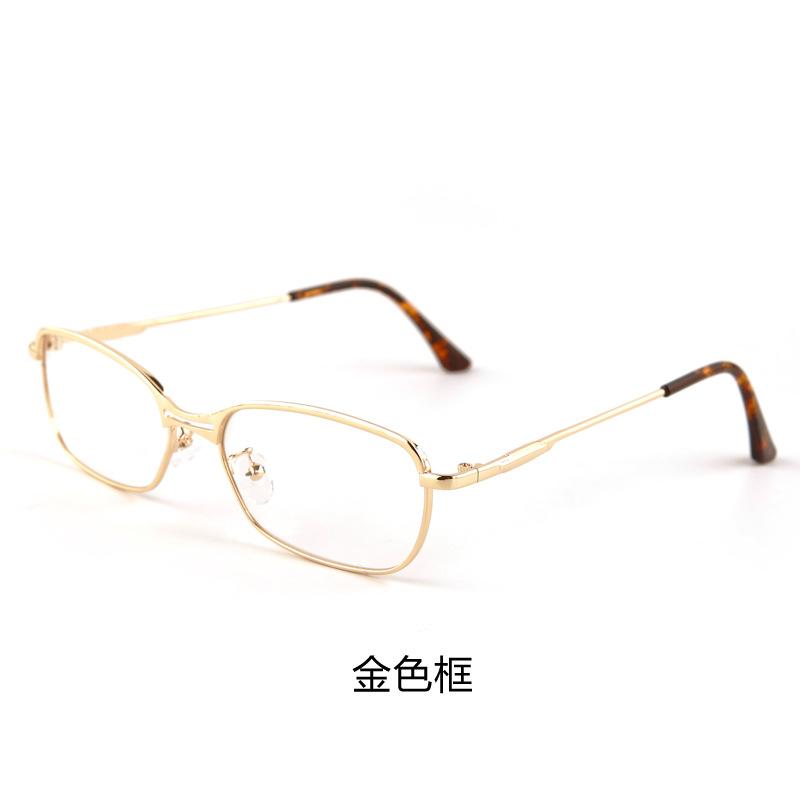 Fashion retro gold wire thin edge small frame reading glasses men in the elderly high definition anti-blue light reading glasses