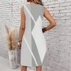Plus Size V Neck Sleeveless Secluded Bamboo Woodland Stream Print For Casual Summer Vacation