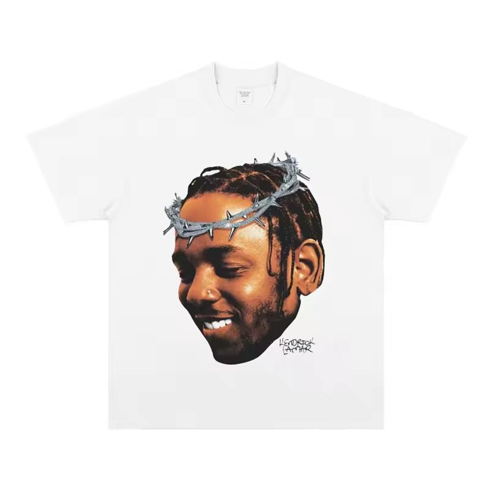 Kendrick Lamar Singer Band Tee Shirt Homme New in Top Tees Unisex Clothing short sleeve Round Neck Printing Pullover TShirt 33623